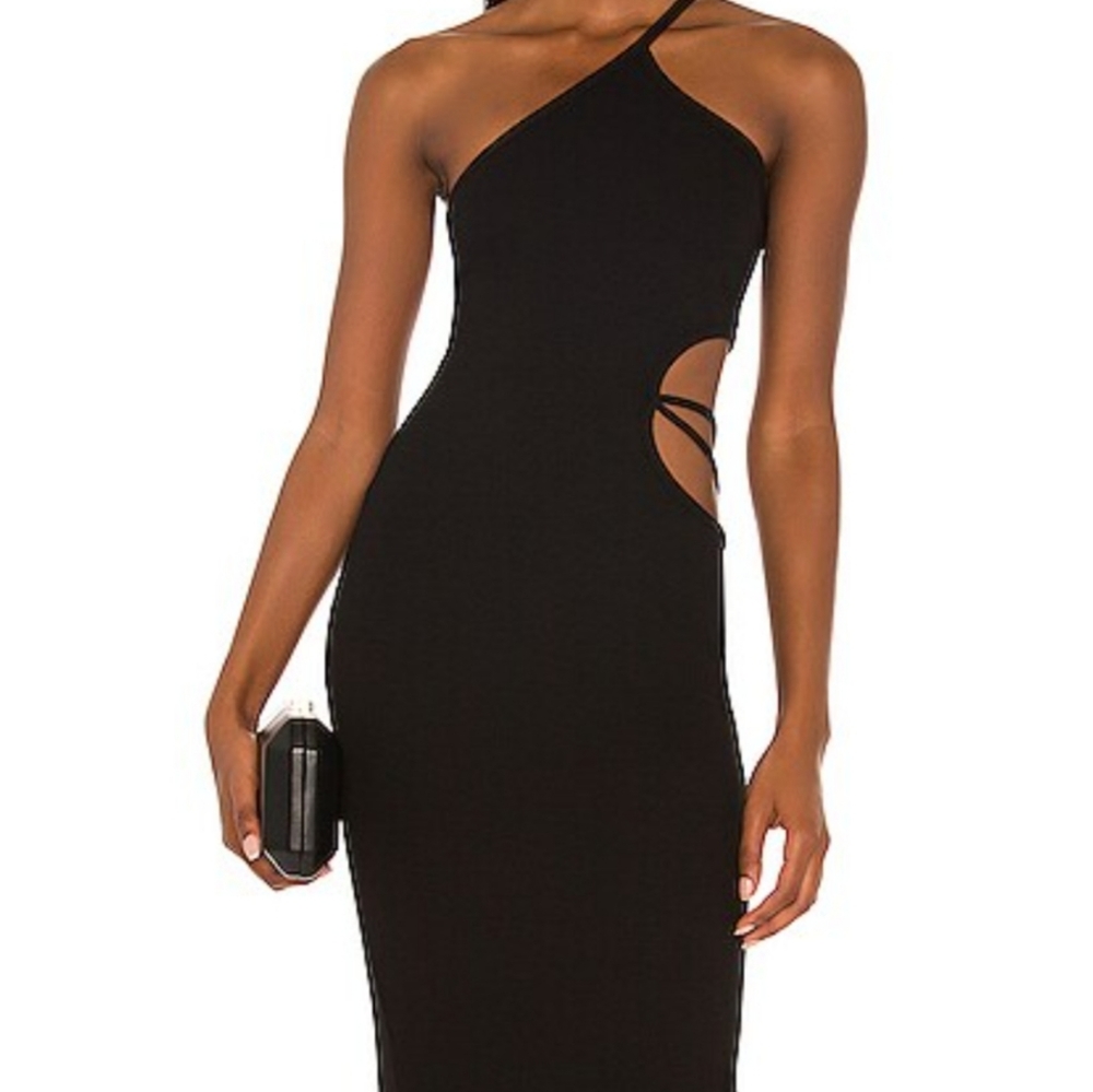 NWT! LNA Ribbed Paradis cutout dress - Picture 3 of 6